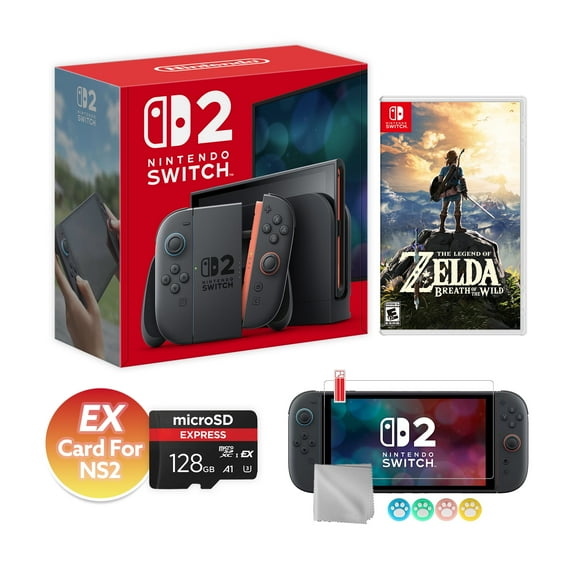 Nintendo Switch 2 Console 256GB 7.9-Inch 1080P HDR Touch Screen, Joy-Con 2 with Mouse Sensor, Dock, with The Legend of Zelda: Breath of the Wild And Mytrix Accessories