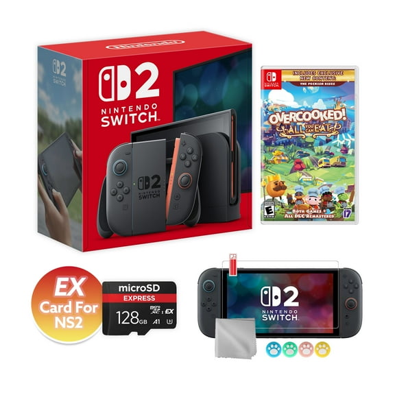 Nintendo Switch 2 Console 256GB 7.9-Inch 1080P HDR Touch Screen, Joy-Con 2 with Mouse Sensor, Dock, with Overcooked! All You Can Eat And Mytrix Accessories