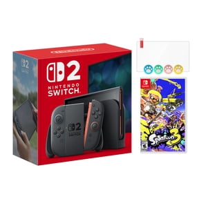Nintendo Switch 2 Console 256GB 7.9-Inch 1080P HDR Touch Screen, Joy-Con 2 with Mouse Sensor, Dock, with Splatoon 3 And Mytrix Joystick Caps & Screen Protector