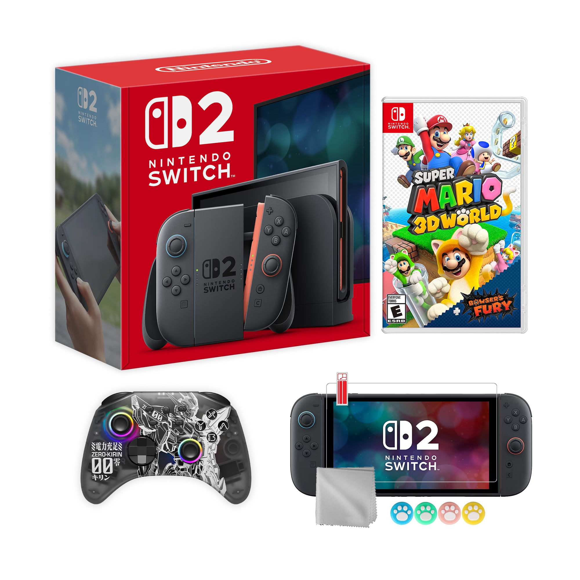 Nintendo Switch 2 Console 256GB 7.9-Inch 1080P HDR Touch Screen