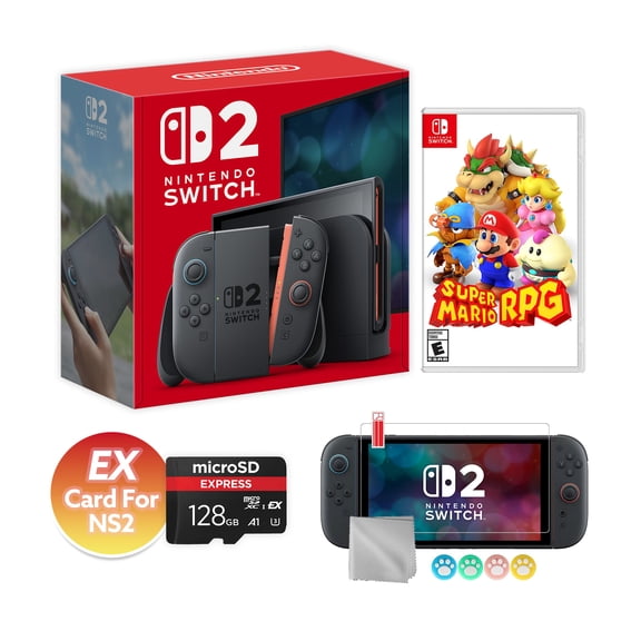 Nintendo Switch 2 Console 256GB 7.9-Inch 1080P HDR Touch Screen, Joy-Con 2 with Mouse Sensor, Dock, with Super Mario RPG And Mytrix Accessories
