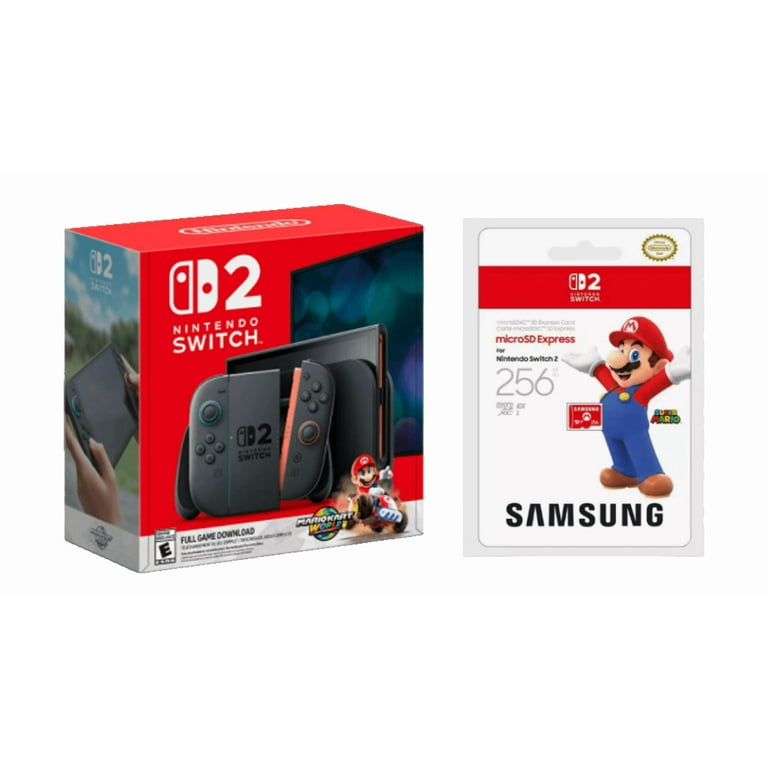 Nintendo_Switch_2_Mario_Kart Bundle + 256gb MicroSD Express Card