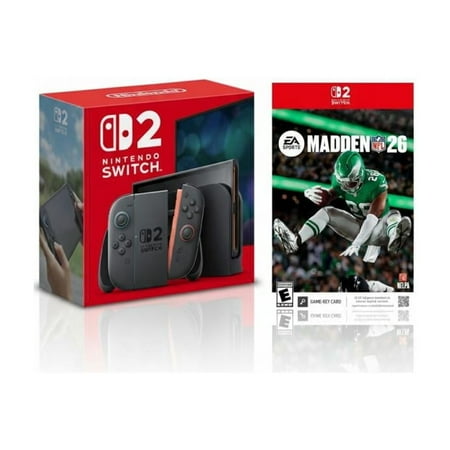 Nintendo Switch 2 Console + Madden NFL 26 Standard Edition Nintendo Switch 2 - For Nintendo Switch 2 - Rated RP (Rating Pending) - Sports Game