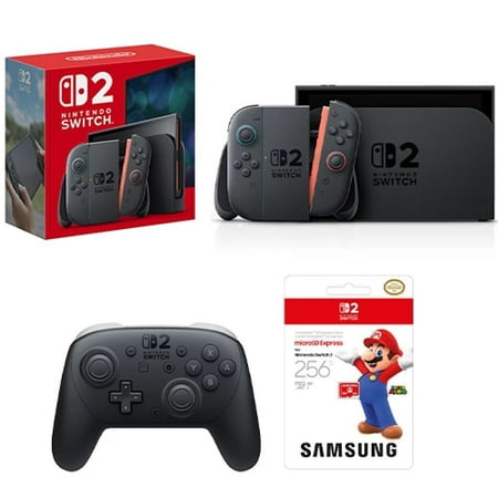 Nintendo Switch 2 Console + Nintendo Switch 2 Pro Controller + Samsung microSD Express Card 256GB