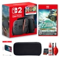 thumbnail image 1 of Nintendo Switch 2 Console + The Legend of Zelda: Tears of the Kingdom Game Bundle | Includes Screen Protector + Case + Cleaning Kit, 1 of 8