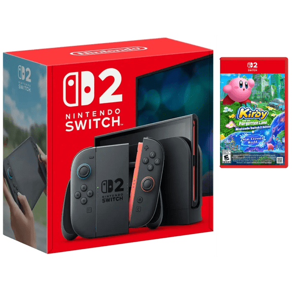 Nintendo Switch 2 Console with Kirby The Forgotten Land Bundle