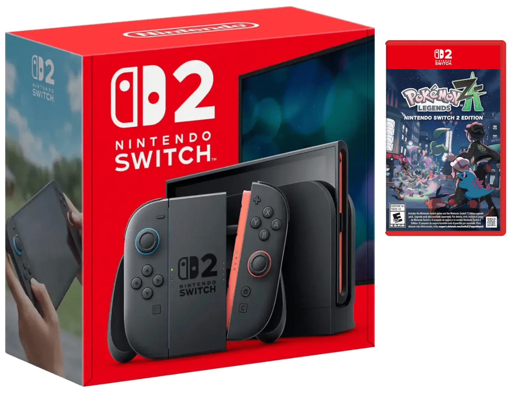 Nintendo Switch 2 Gaming Console with Pokemon Legends Z-A and Screen Protector Bundle