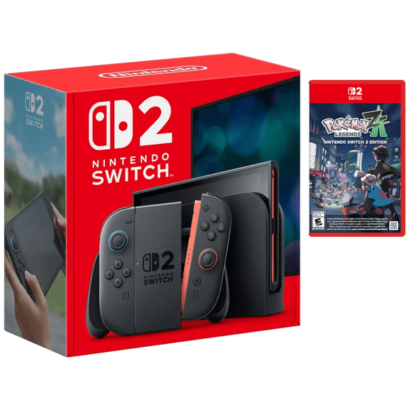 Nintendo Switch 2 Gaming Console with Pokemon Legends Z-A and Screen Protector Bundle