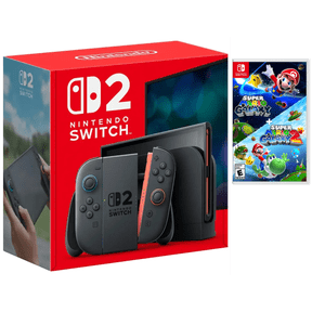 Nintendo Switch 2 Gaming Console with Super Mario Galaxy 1 & 2 Game Bundle