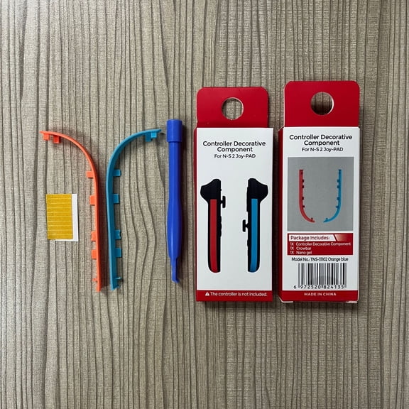 Nintendo Switch 2 Joy-Con Decorative Trim Strips (2-Pack) - Easy-to-Install Accent Pieces for Switch 2 Left/Right Mini Controllers, Scratch-Resistant, Customizable Style for NS2 Joy-Cons