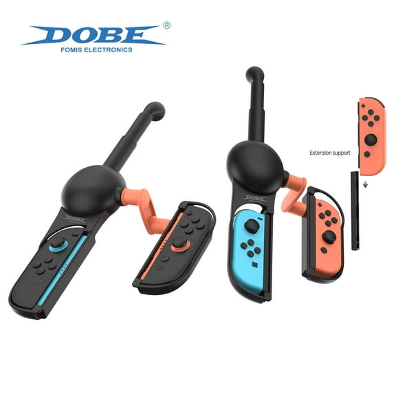 Nintendo Switch 2 Joy-Con Fishing Rod Grip - Universal for Switch/OLED Left & Right Small Controllers, Ergonomic Non-Slip Handle for Motion Gaming (Animal Crossing, Nintendo Switch Sports Fishing)