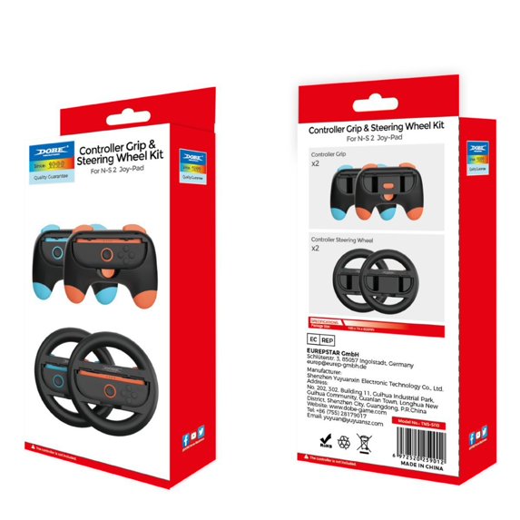 Nintendo Switch 2 Joy-Con Racing Steering Wheel Grips - Round Design ...
