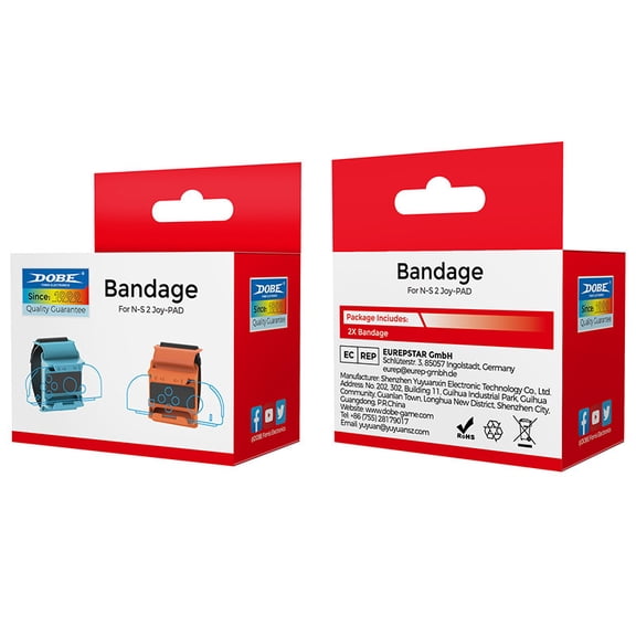 Nintendo Switch 2 Joy-Con Wrist & Leg Strap Set - Adjustable Elastic Bands for Switch 2 Small Controllers, Anti-Slip Secure Fit for Motion Gaming (Mario Kart, Just Dance, Fitness Games)