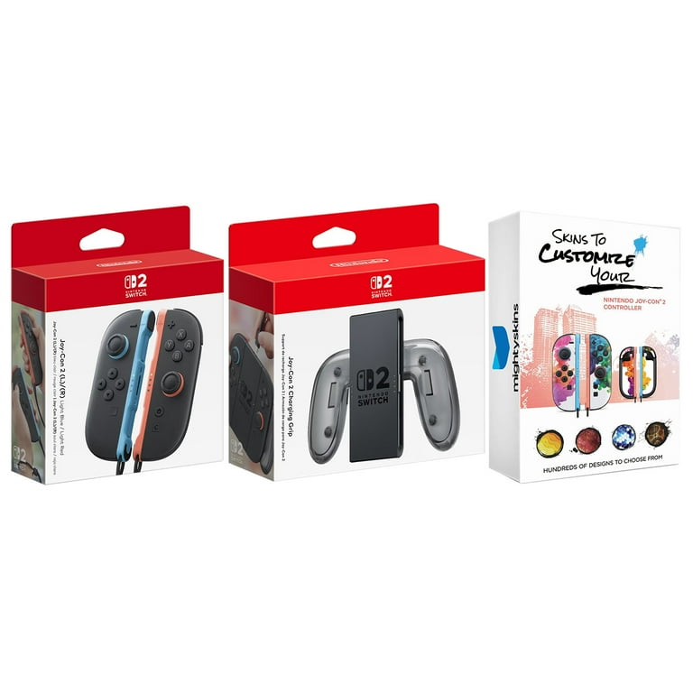 Nintendo Switch 2 Joy-Cons Blue/Red with Charging Grip and