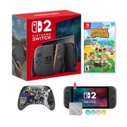 Nintendo Switch 2 Mario Kart World Bundle 256GB 7.9-Inch 1080P Screen, Joy-Con 2 with Mouse Sensor, Dock, with Animal Crossing New Horizons NS1 Game & Wireless Switch Pro Controller & Accessories