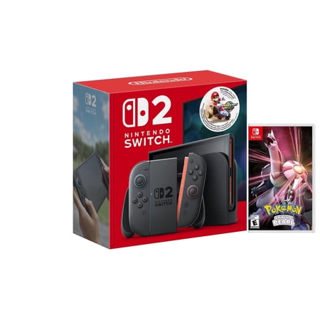 Nintendo Switch 2 Mario Kart World Bundle 256GB 7.9-Inch 1080P Screen, Joy-Con 2 with Mouse Sensor, Dock, with Hyrule Warriors: Age of Calamity And Microfiber Cleaning Cloth & Screen Protector