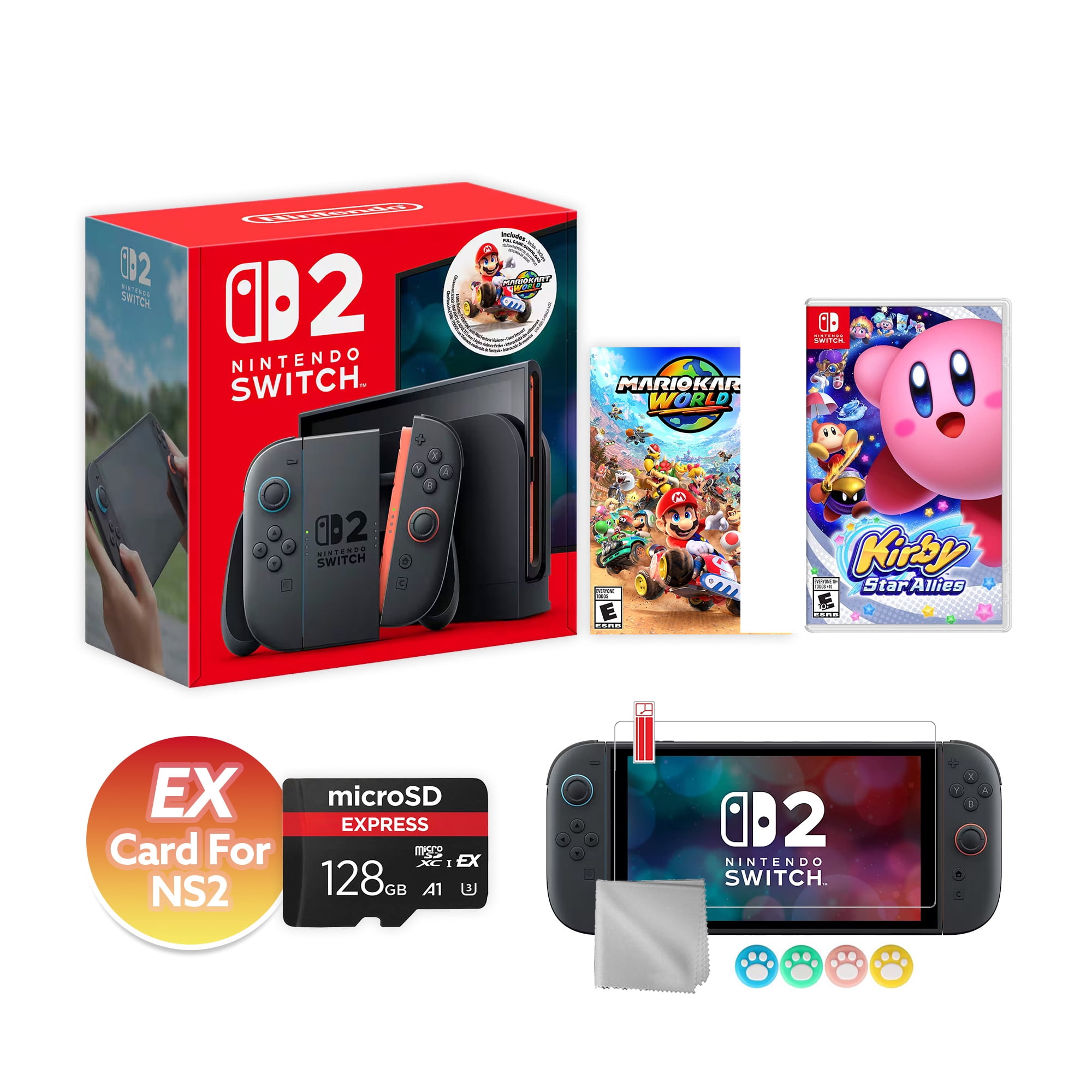 Nintendo Switch 2 Mario Kart World Bundle 256GB 7.9-Inch 1080P
