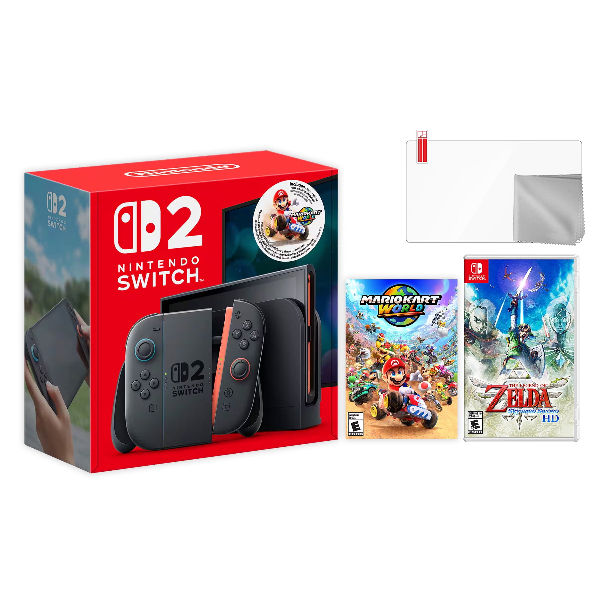 Nintendo Switch 2 Mario Kart World Bundle 256GB 7.9-Inch 1080P