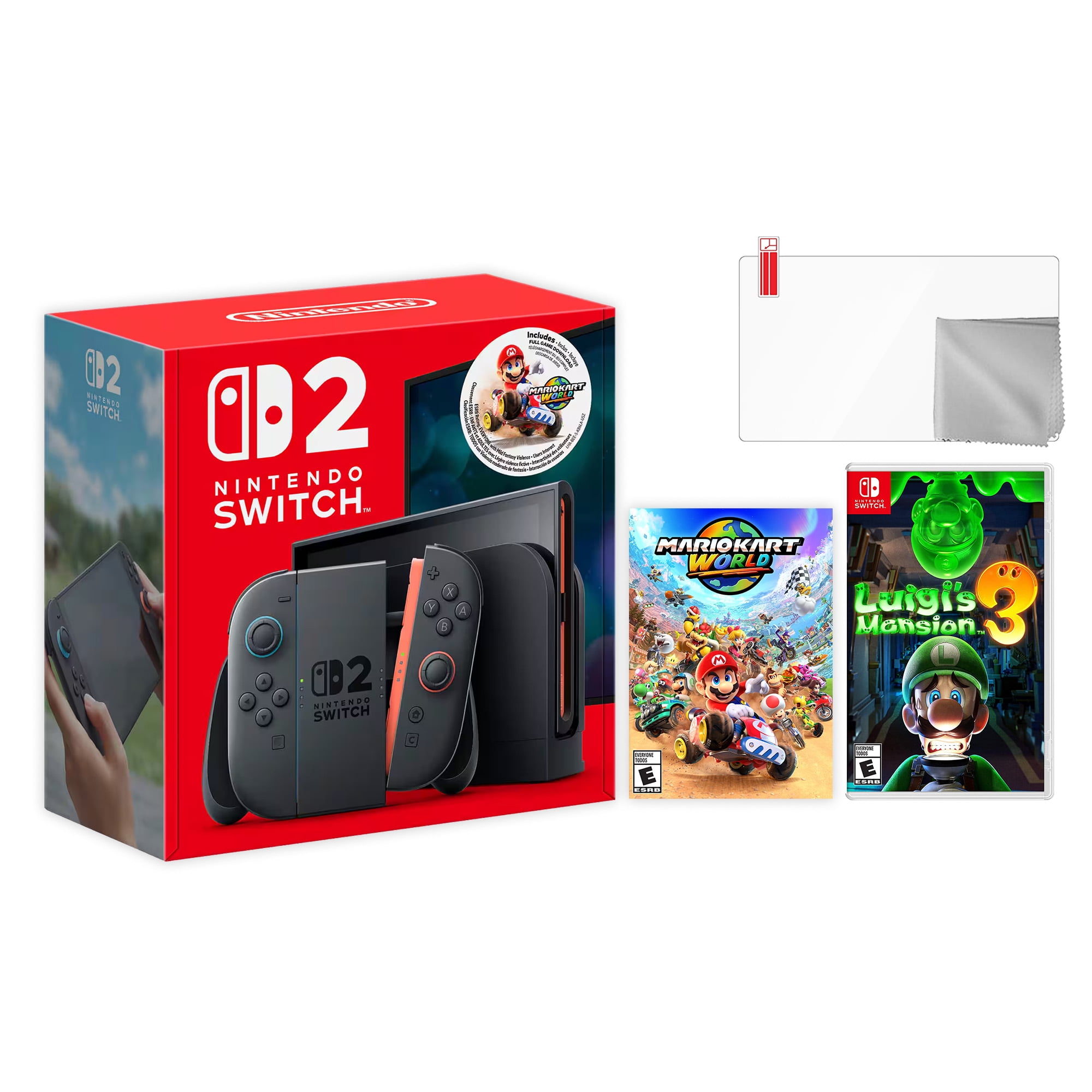 Nintendo Switch 2 Mario Kart World Bundle 256GB 7.9-Inch