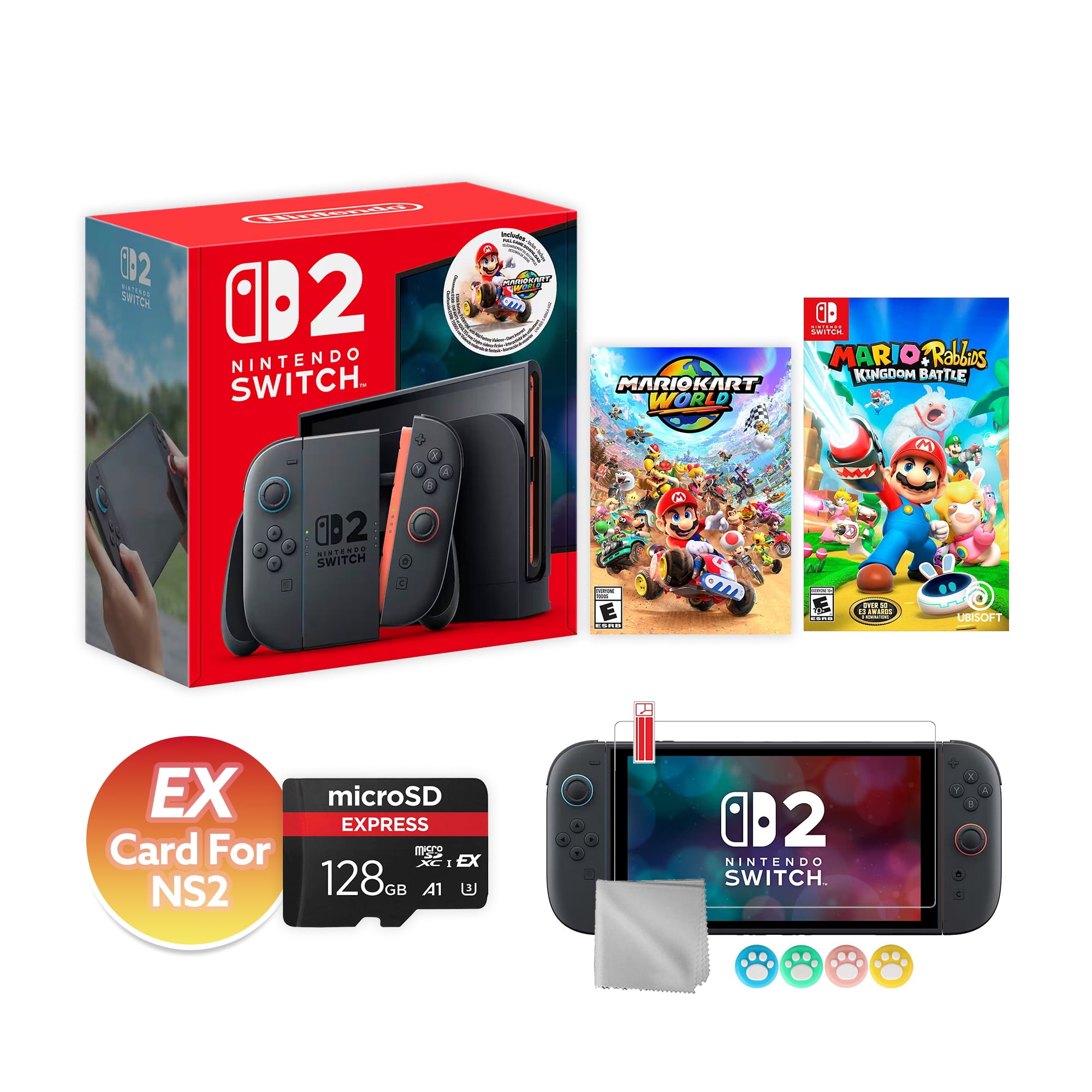 Nintendo Switch 2 Mario Kart World Bundle 256GB 7.9-Inch 1080P