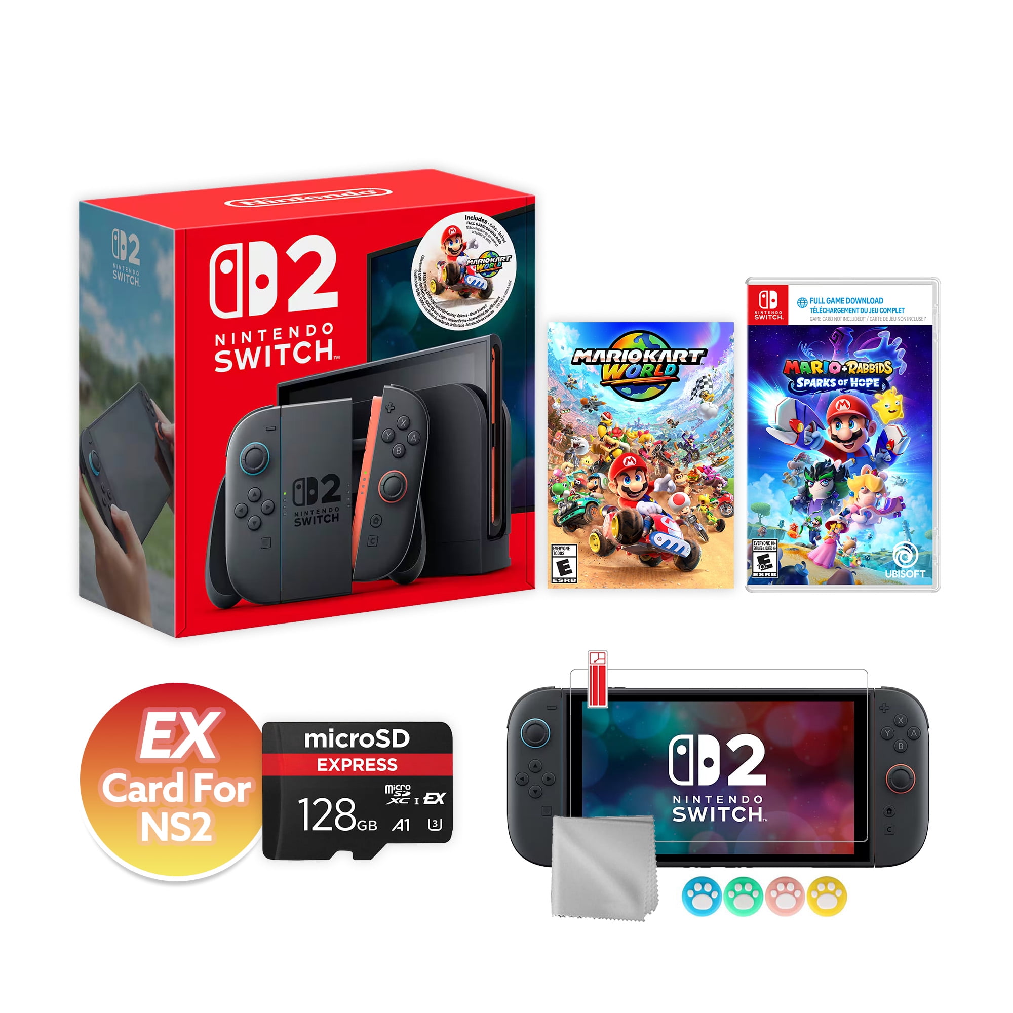 Nintendo Switch 2 Mario Kart World Bundle 256GB 7.9-Inch 1080P