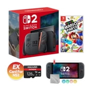 Nintendo Switch 2 Mario Kart World Bundle 256GB 7.9-Inch 1080P Screen, Joy-Con 2 with Mouse Sensor, Dock, with Super Mario Party And Mytrix Wireless Pro Controller & Accessories