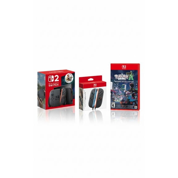 Nintendo Switch 2 Mario Kart World Bundle + Nintendo Joy-Con 2 Left & Right Controllers Light Blue/Light Red + Pokemon Legends Z-A Nintendo Switch 2 Edition - For Nintendo Switch 2 - Rated E10+ (Ev...