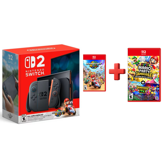 Nintendo Switch 2 + Mario Kart World Bundle + Super Mario Party - US ...