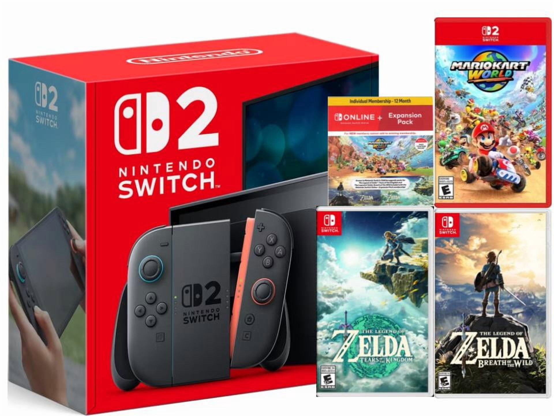 Nintendo Switch 2 Mario Kart™ World Bundle + Tears of the Kingdom + Breath of the Wild + Expansion Pass Bundle