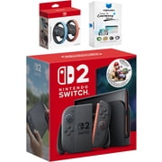 Nintendo Switch 2 Mario Kart World Bundle with Joy Con Wheel and MightySkins Code Bundle