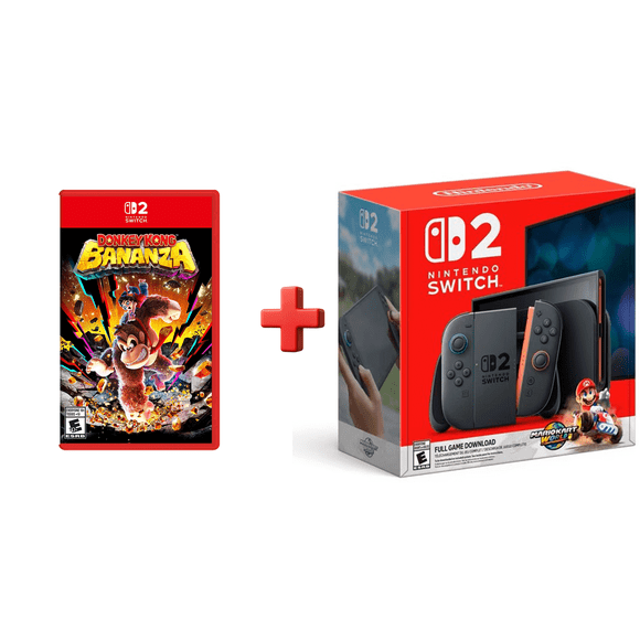 Nintendo Switch 2 + Mario Kart World + Donkey Kong Bananza Adventure Bundle Nintendo Switch 2 Edition