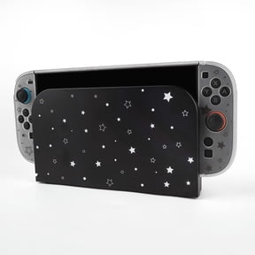 Nintendo Switch 2|OLED|1|LITE Star Pattern Shell | Transparent & White Switch Case | Night Sky Console Cover