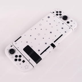 Nintendo Switch 2|OLED|1|LITE Star Pattern Shell | Transparent & White Switch Case | Night Sky Console Cover