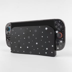 Nintendo Switch 2|OLED|1|LITE Star Pattern Shell | Transparent & White Switch Case | Night Sky Console Cover