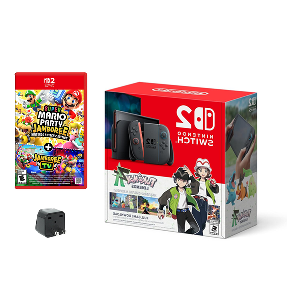Nintendo Switch™ 2 + Pokémon™ Legends: Z-A Bundle + Super Mario Party Jamboree + Travel Adapter (International Version)