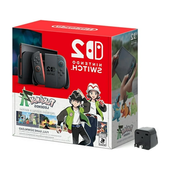 Nintendo Switch™ 2 Pokémon™ Legends: Z-A Edition Bundle with Travel Adapter – International Version