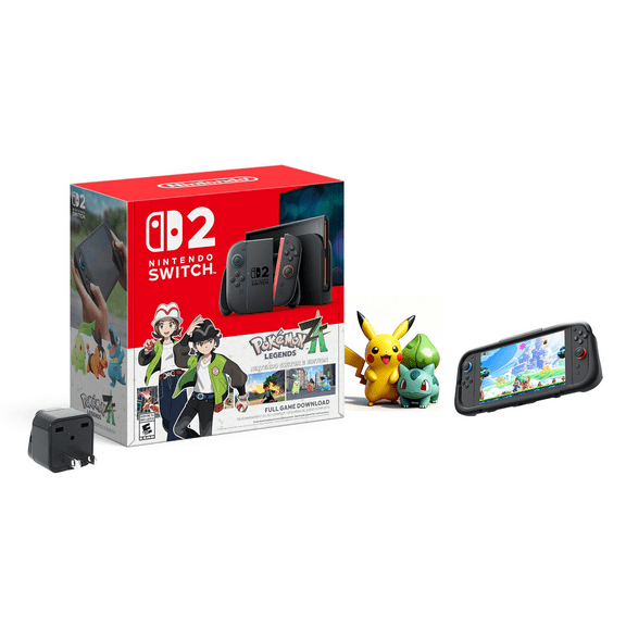 Nintendo Switch™ 2 + Pokémon™ Legends: Z-A - Nintendo Switch™ 2 Edition Bundle with Universal Travel Adapter – International Version