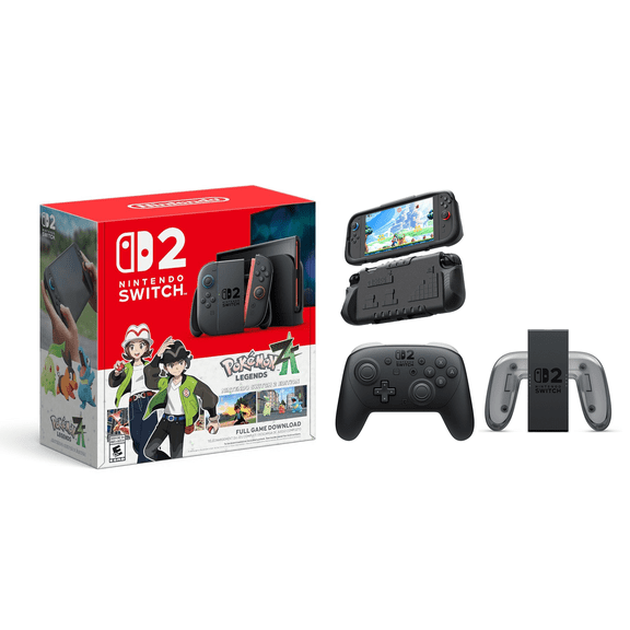 Nintendo Switch 2 + Pokémon™ Legends: Z-A + Pro Controller (HK) + Travel Adapter Plug Universal – International Version