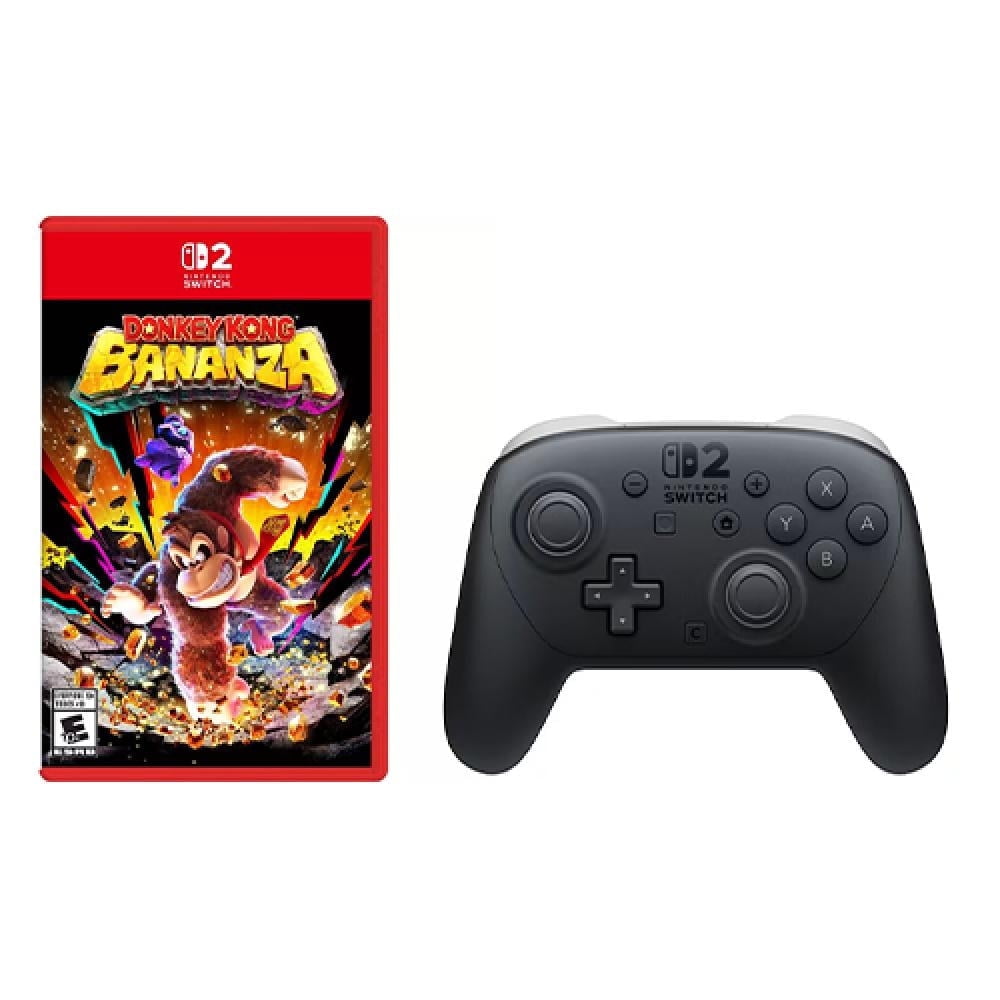 Nintendo Switch 2 Pro Controller + Donkey Kong Bananza