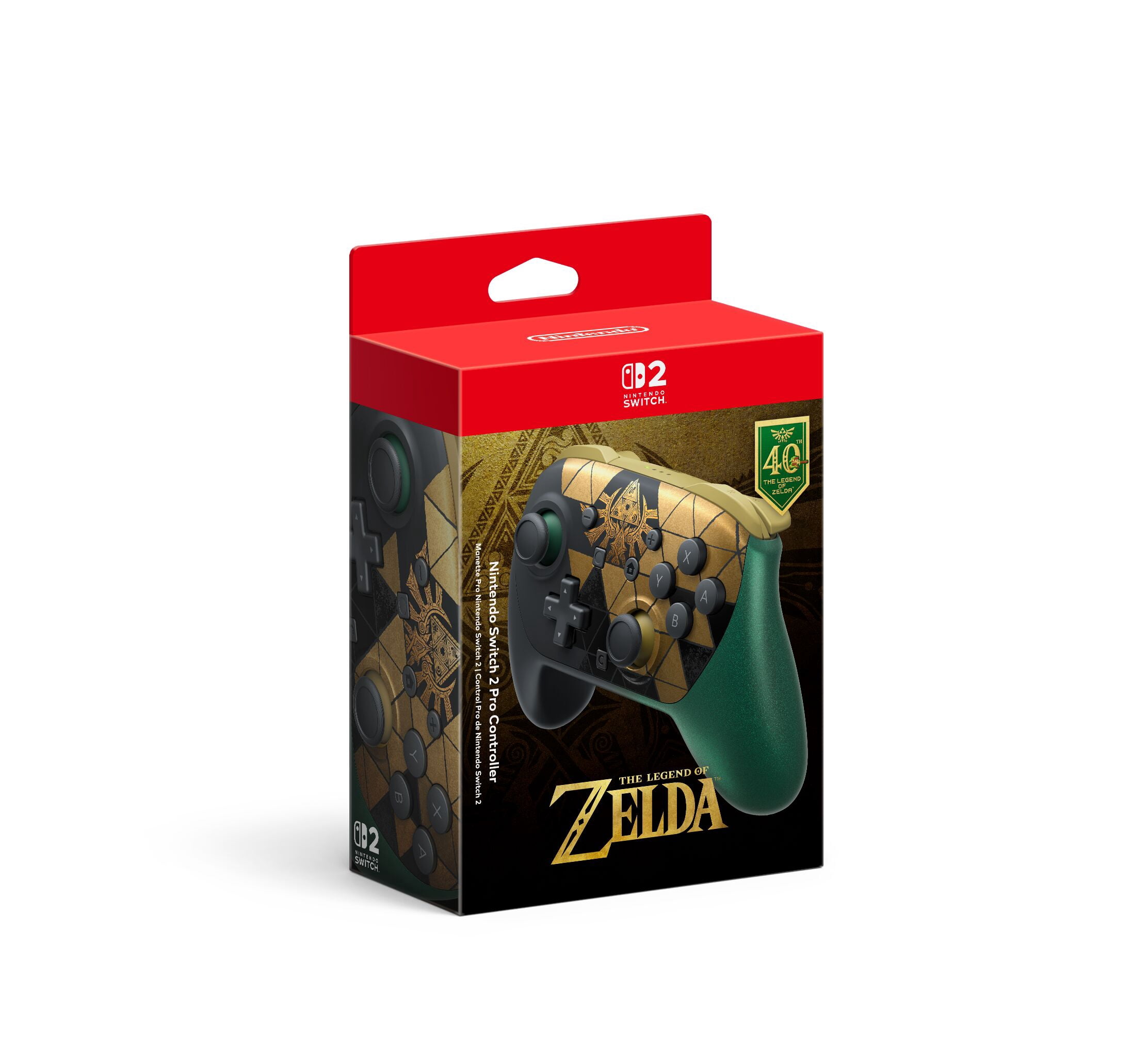 Nintendo Switch™ 2 Pro Controller - The Legend of Zelda™ – 40th