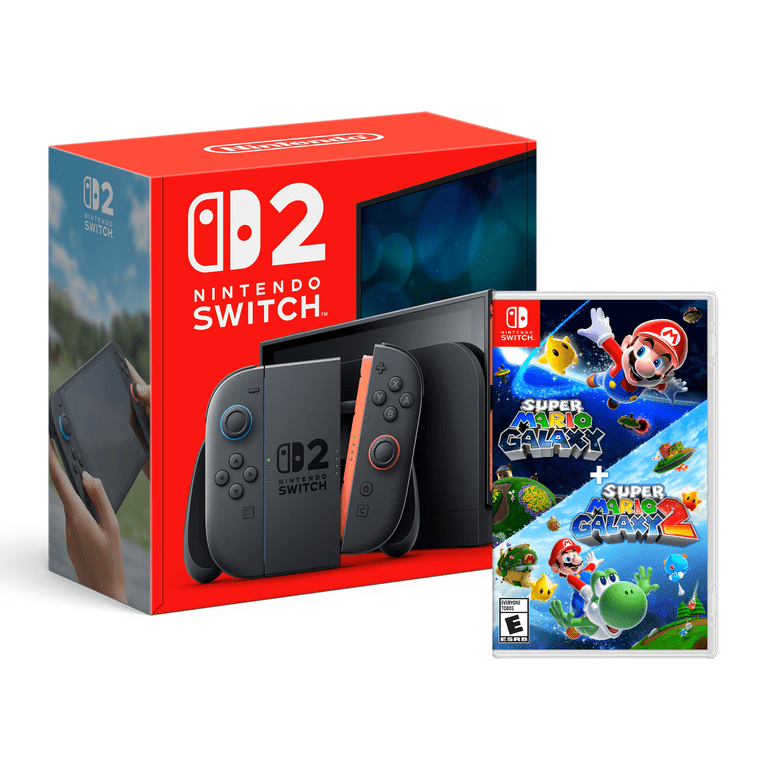 Nintendo Switch 2 + Super Mario Galaxy 1&2 Bundle - Walmart.com