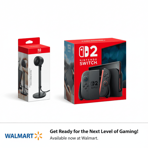 Nintendo Switch 2 System + Universal Travel Adapter Plug + Nintendo Switch 2 Camera - International Version