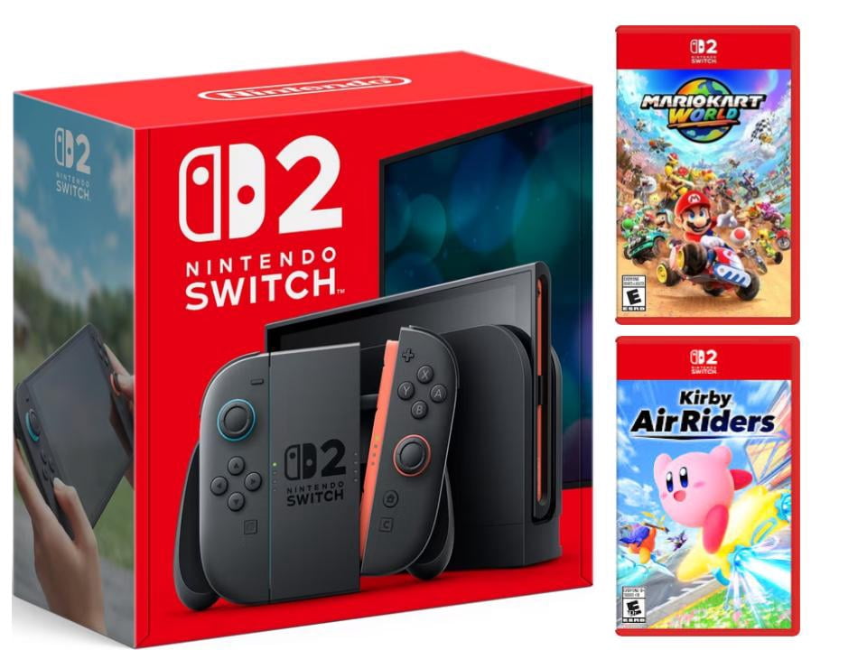 Nintendo Switch 2 Ultimate Bundle with Mario Kart World and Kirby Air Riders