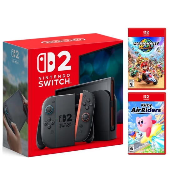 Nintendo Switch 2 Ultimate Bundle with Mario Kart World and Kirby Air Riders