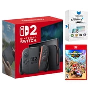 Nintendo Switch 2 Video Game Console with Mario Kart World and MightySkins Code Bundle