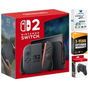Nintendo Switch 2 Video Game Console with Pro Controller, MightySkins Code and 1 CPS Year