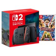 Nintendo Switch 2 with Magnetic Red and Blue Joy-Cons Bundle with Carnival Games for the Nintendo Switch