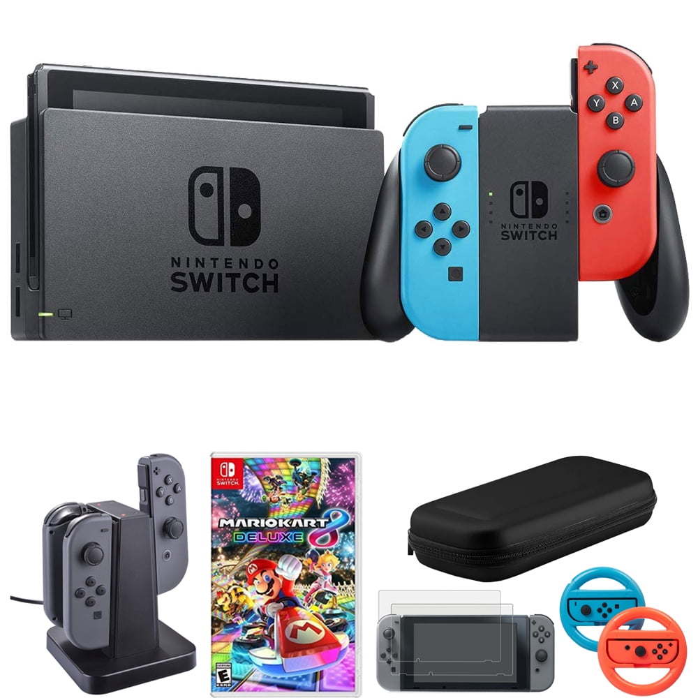 Nintendo Switch 32 GB Console w/ Neon Blue and Red Joy-Con