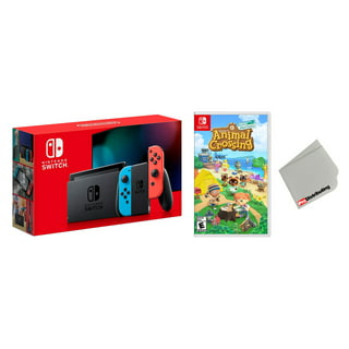 New Nintendo Switch Console with Neon Blue & Red Joy-Con - Bundle with  Rabbids Party of Legends - 64GB Micro SD Included- PowerA Case