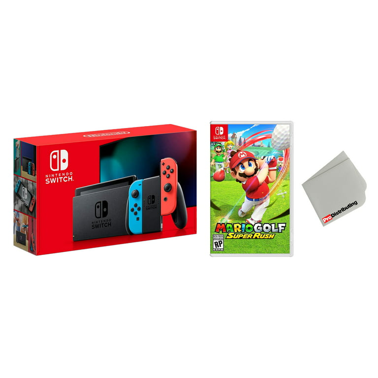 Nintendo Switch 32GB Console Neon Joy-Con Bundle with Mario Golf Super Rush  Game - Import with US Plug